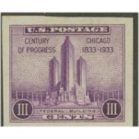 #767a Chicago Fair Single Imperforate Stamp