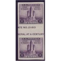 #767a 3¢ Chicago Fair, Vertical Pair with Horizontal Gutter