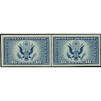 #771 Air Post Special Delivery, Horizontal Pair Vertical Line Pair