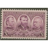#787 3¢ Army, Sherman, Grant & Sheridan, Purple