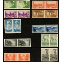 #756-65 National Parks, Complete Set of Pairs, Never Hinged Original Gum Superb
