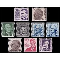 #1297-1305C Prominent Americans, Coils Set of Nine