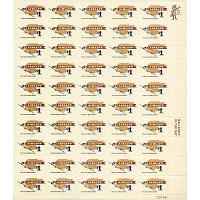 #1341 Flying Eagle, Airlift, Sheet of 50 Stamps