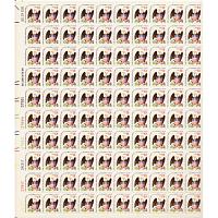#1596 Eagle and Shield,  Sheet of 100 Stamps