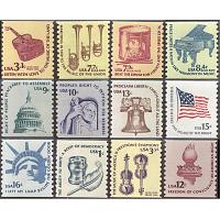 #1613//1816 Americana Issue, Complete Set of 12 Coils, Mint and Never Hinged