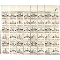 #1779-82 American Architecture, Sheet of 48 Stamps