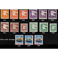 #1735//2282 Non-Denominated, Set of 15 "A" to "E" Rate