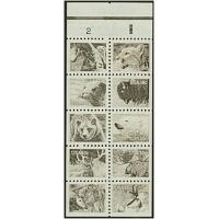 #1889a Wildlife, Pane of 10