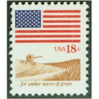 #1890 Flag and Amber Waves