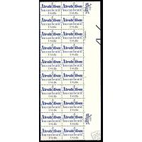 #1927 Alcoholism, Plate Block Strip of 20