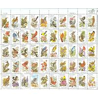 #2002Ac State Birds & Flowers (1953A-2002A), Sheet of 50 Perf 11¼x11