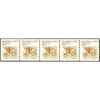 #2136 Bread wagon, Coil PNC Strip of Five #2