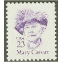 #2181 Mary Cassatt, Painter, Large Block Tagging, Dull Gum