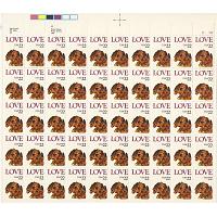#2202 Love Puppy, Sheet of 50 Stamps