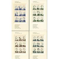 #2216-19 Presidents, AMERIPEX '86 Souvenir Sheets