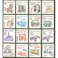 #2252-66, 1981 to 1988 Transportation Coils, Set of 16