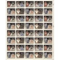 #2372-75 Cats, Sheet of 40 Stamps
