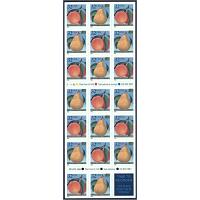#2494a Peach & Pear, Self-adhesive Pane of 20