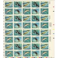 #2508-11 Creatures of the Sea, Sheet of 40 Stamps