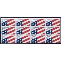 #2522a "F" and Flag, ATM Self-adhesive Booklet Pane of Twelve