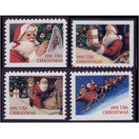 #2582-85 Santa Claus Christmas, Set of Four Booklet Singles