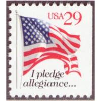 #2594 Pledge, Booklet Single, Red 29¢