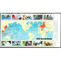 #2697 World War II Souvenir Sheet (1942)