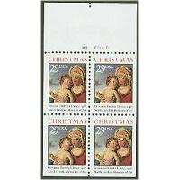 #2790a Traditional Christmas 1993, Booklet Pane of 4