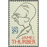 #2862 James Thurber, American Humorist and Cartoonist, Literary 