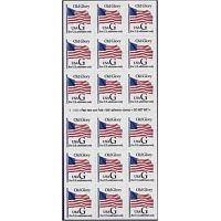 #2886a "G" Stamp, Convertible Pane of 18