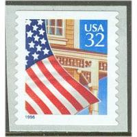 #2915B Flag over Porch, S-A Coil Die-cut 11.5