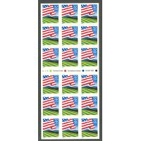 #2919a Flag Over Field, Booklet Pane of 18