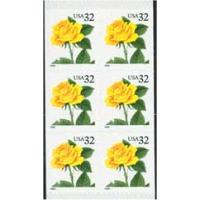 #3049d Yellow Rose, Pane of Six