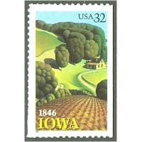 #3089 Iowa Statehood, Self-adhesive