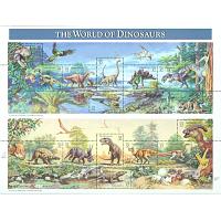 #3136 Dinosaurs, Souvenir Sheet of 15