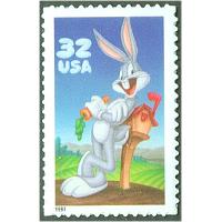 #3138a Buggs Bunny, Single Stamp from Souvenir Sheet