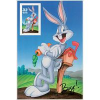 #3138c Bugs Bunny, Pane of One Imperforate Stamp
