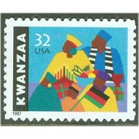 #3175 32¢ Kwanzaa (Issued in 1997)