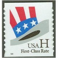 #3265 "H" Hat Stamp, Coil Die-cut 9.9