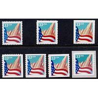 #3277-82 Flag Over City, Set of Seven