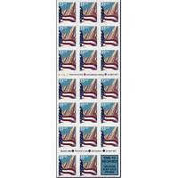 #3278Fg Flag over City, Booklet Pane of 20