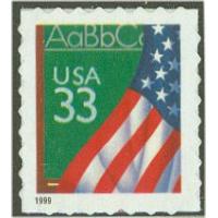 #3283 Flag & Chalk Board, ATM Booklet Single