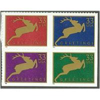 #3360-63 Deer, Four Singles from #3363a