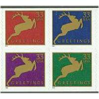 #3364-67 Deer, Four Singles from Vend Book #BK276B