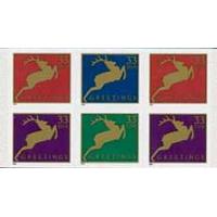#3367c Deer, Booklet Pane of Six from Vending Book #BK276B