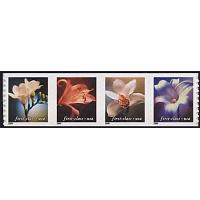 OUT OF STOCK #3465a Four Flowers, S-A Coil Strip of Four (BUYING)