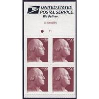 #3483d Washington, Booklet Pane of Four