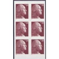 #3483e Washington, Booklet Pane of Six