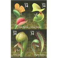 #3528-31 Carnivorous Plants, Four Singles