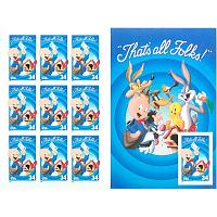 #3534 Porky Pig Looney Tunes, Regular Souvenir Sheet of Ten